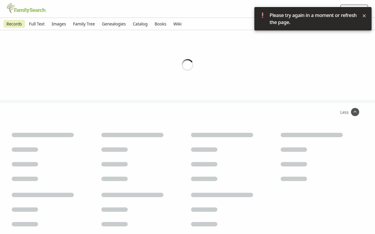 Utah State Archives collection on FamilySearch for Garfield County death records