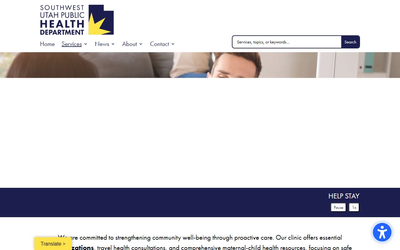 Southwest Utah Public Health Department serving Washington County death records